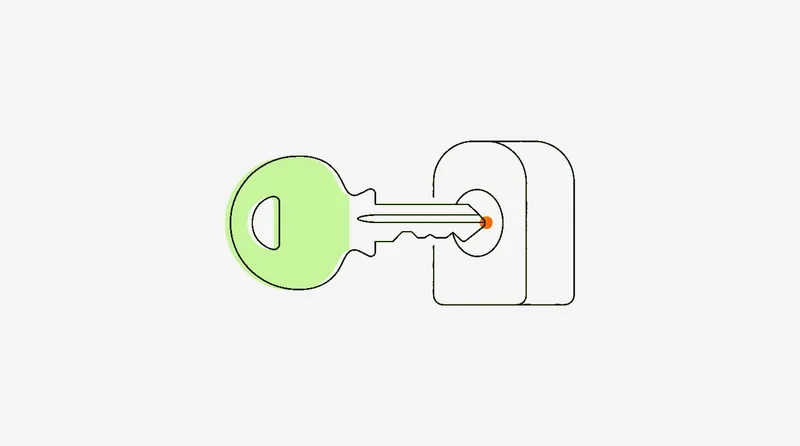 Key in lock representing unlocking a scalable product seeding system