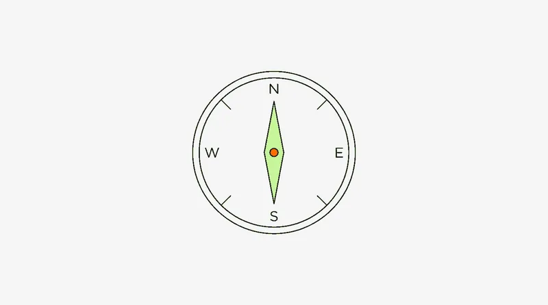 Compass representing strategic targeting in creator product seeding campaigns