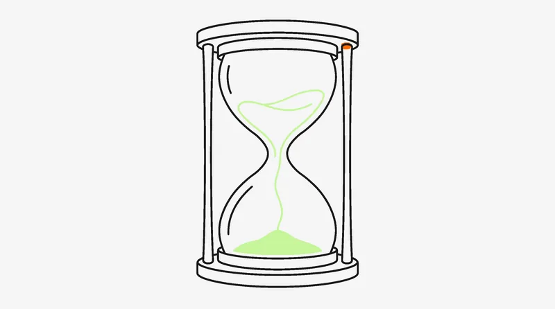 Hourglass representing the first 30 days of a TikTok Shop affiliate campaign