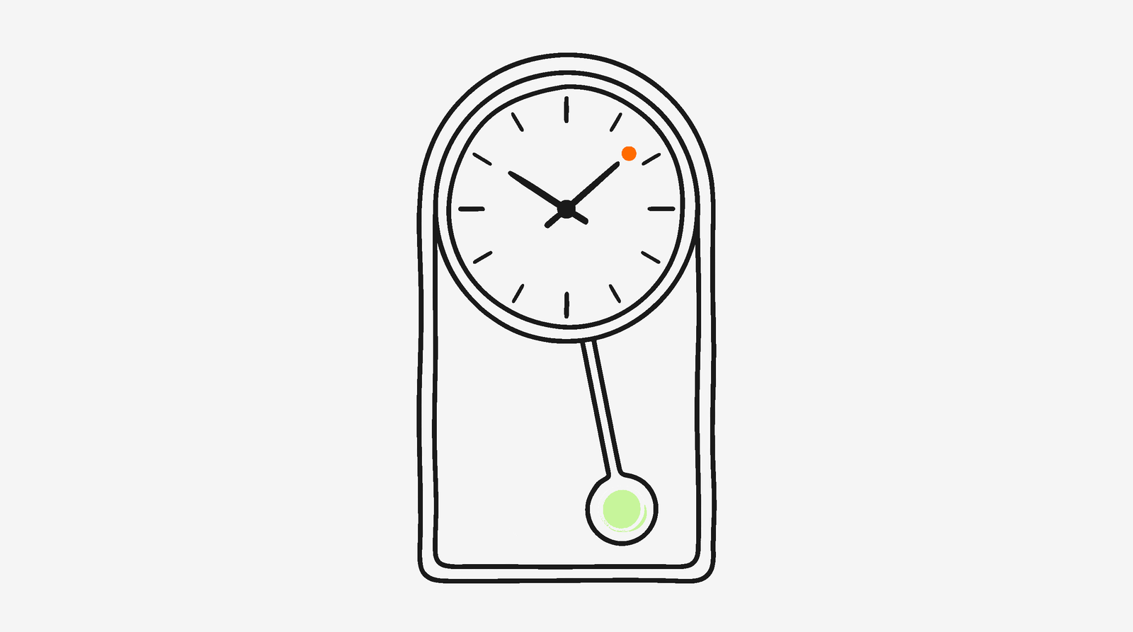 Wall-mounted pendulum clock paused at the 48-hour mark, illustrating the TikTok Shop return policy seller response window