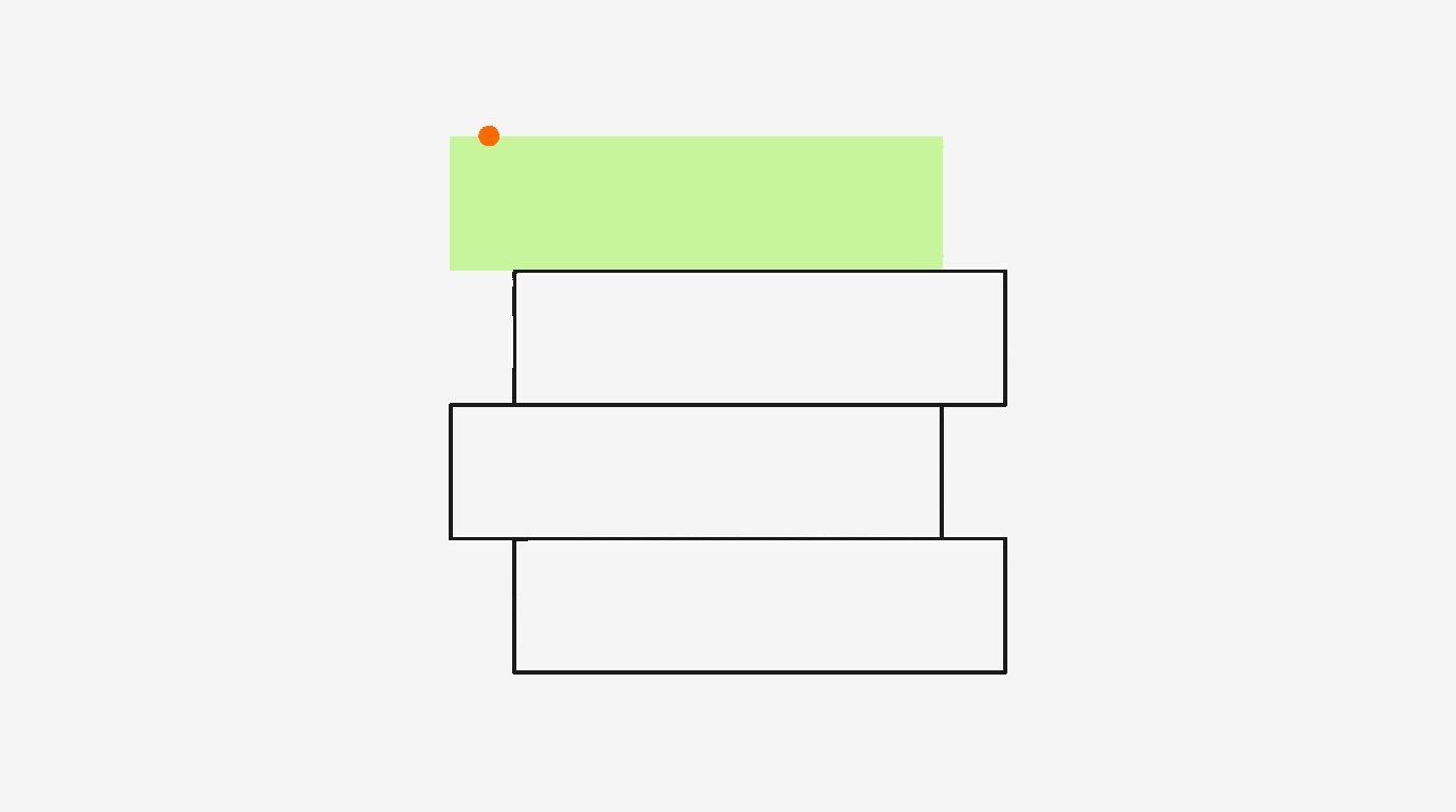 Four horizontal blocks stacked into a tower with the top block in lime, illustrating the four layers of the TikTok Shop seller tools stack: analytics, profit tracking, creator management, and intelligence.