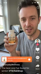 Example TikTok Shop video